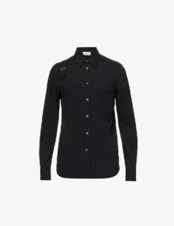 Alexander McQueen Harness Stretch-cotton Shirt