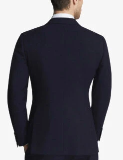 Reiss Bold Single-breasted Wool Blazer -Selfridges Store R03924635 NAVY ALT03