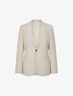 Reiss Single-breasted Notch-lapel Wool Blazer