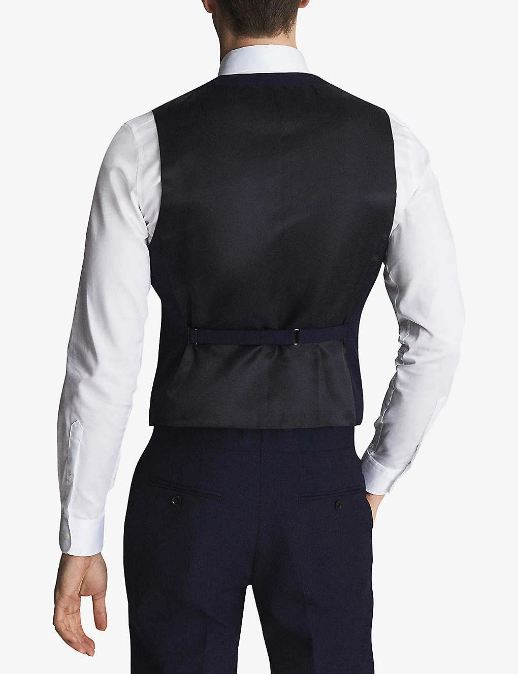 Reiss Bold Slim-fit Horseshoe Wool Waistcoat 4 Reiss Bold Slim-fit Horseshoe Wool Waistcoat - Image 4