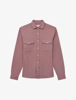 Reiss Arlo Pocket-detail Cotton-canvas Overshirt