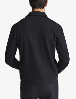 Reiss Jerry Stretch-woven Overshirt -Selfridges Store R03925199 NAVY ALT03