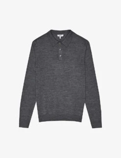 Reiss Trafford Merino Wool Polo Shirt