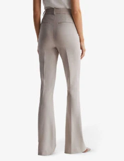 Reiss Dylan Flare-leg Stretch-woven Trousers -Selfridges Store R03925837 NEUTRAL ALT03