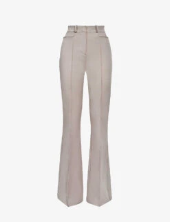 Reiss Dylan Flare-leg Stretch-woven Trousers