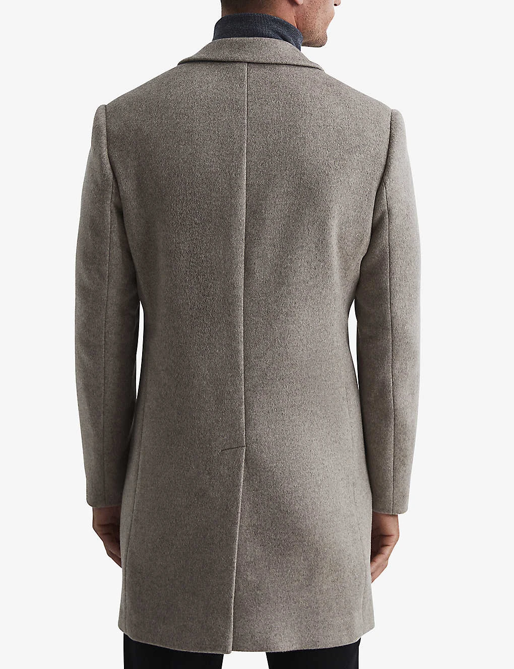 Reiss Gable Notch-lapel Single-breasted Wool-blend Coat 4 Reiss Gable Notch-lapel Single-breasted Wool-blend Coat - Image 4