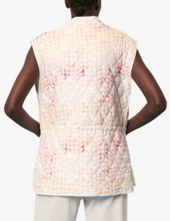 Whistles Hexagon-print Cotton Gilet -Selfridges Store R03939557 MULTICOLOURED ALT03