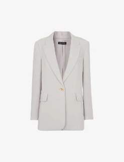 Whistles Boyfriend Relaxed-fit Recycled Polyester-blend Blazer