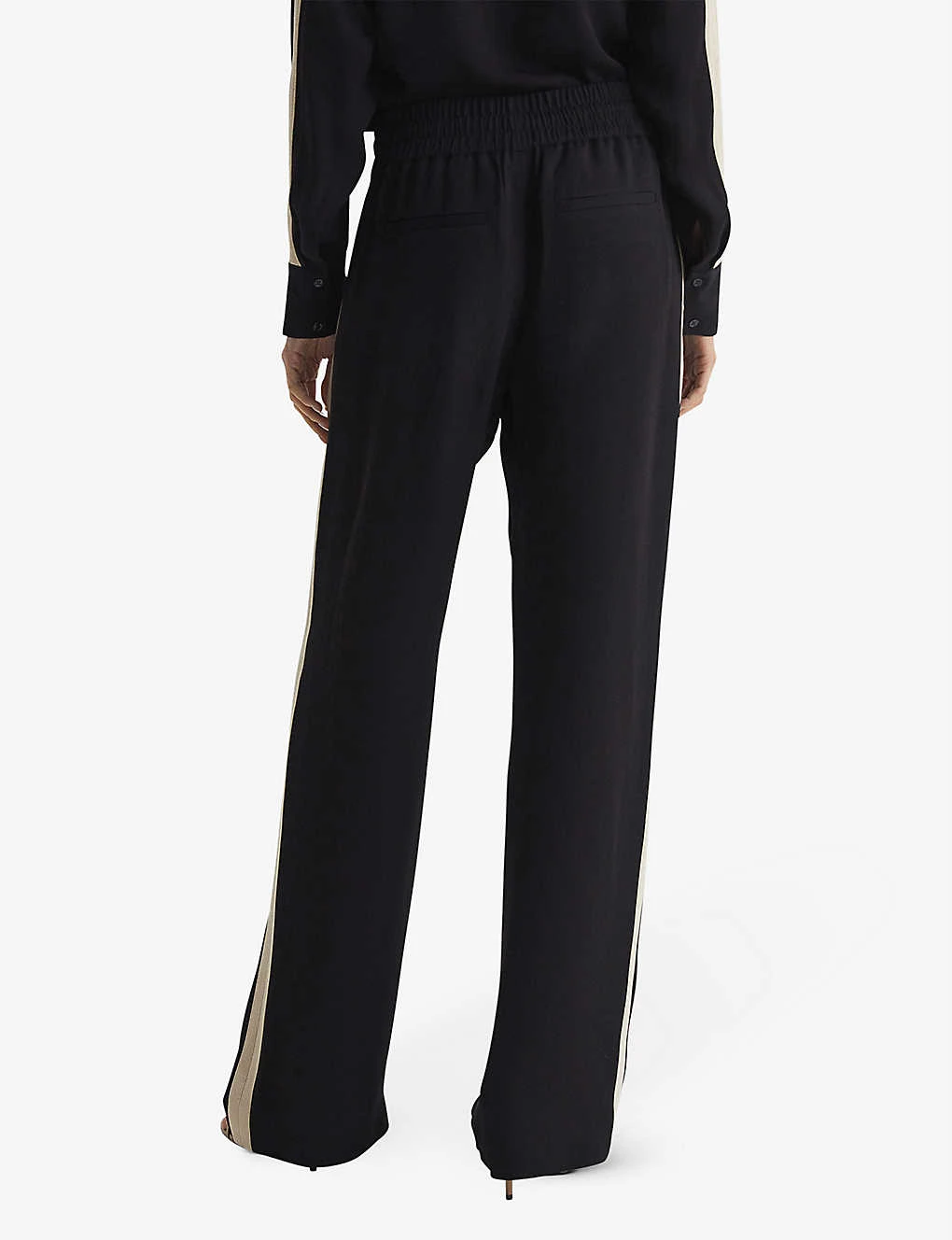 Reiss Aria Wide-leg High-rise Woven Trousers 4 Reiss Aria Wide-leg High-rise Woven Trousers - Image 4