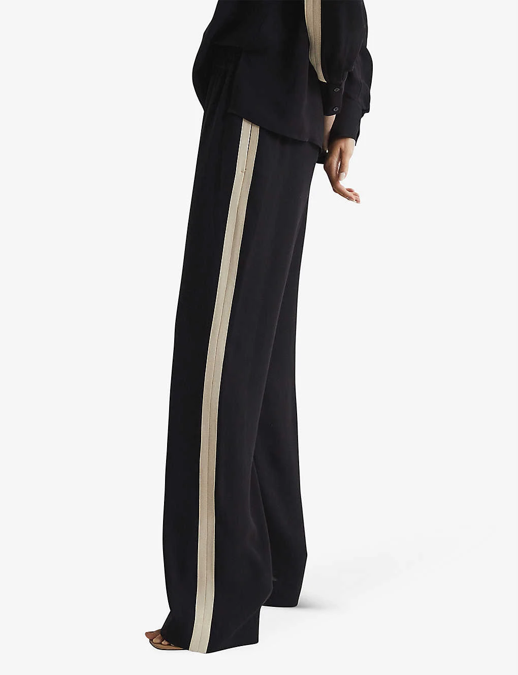 Reiss Aria Wide-leg High-rise Woven Trousers 5 Reiss Aria Wide-leg High-rise Woven Trousers - Image 5