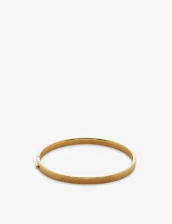 Essential Recycled 18ct Yellow Gold-plated Vermeil Sterling-silver Bangle Bracelet