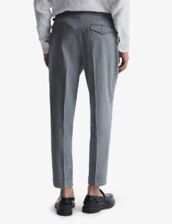 Reiss Map Tapered Mid-rise Stretch-woven Trousers -Selfridges Store R03945840 INDIGO ALT03