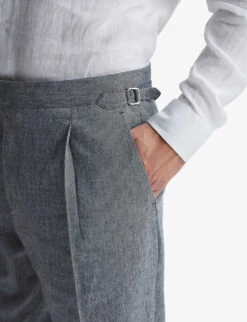 Reiss Map Tapered Mid-rise Stretch-woven Trousers -Selfridges Store R03945840 INDIGO ALT04