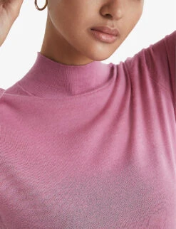 Reiss Sasha Split-sleeve Merino-wool Jumper 9 Reiss Sasha Split-sleeve Merino-wool Jumper -Selfridges Store R03945873 PINK ALT04