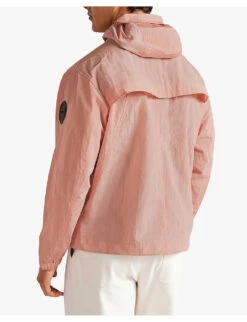 Ted Baker Brand-patch Relaxed-fit Shell Hooded Jacket -Selfridges Store R03946258 MIDPINK ALT03