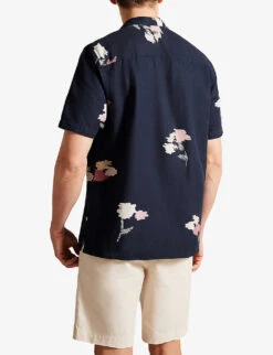 Ted Baker Neele Floral-print Woven Shirt 7 Ted Baker Neele Floral-print Woven Shirt -Selfridges Store R03946724 NAVY ALT03