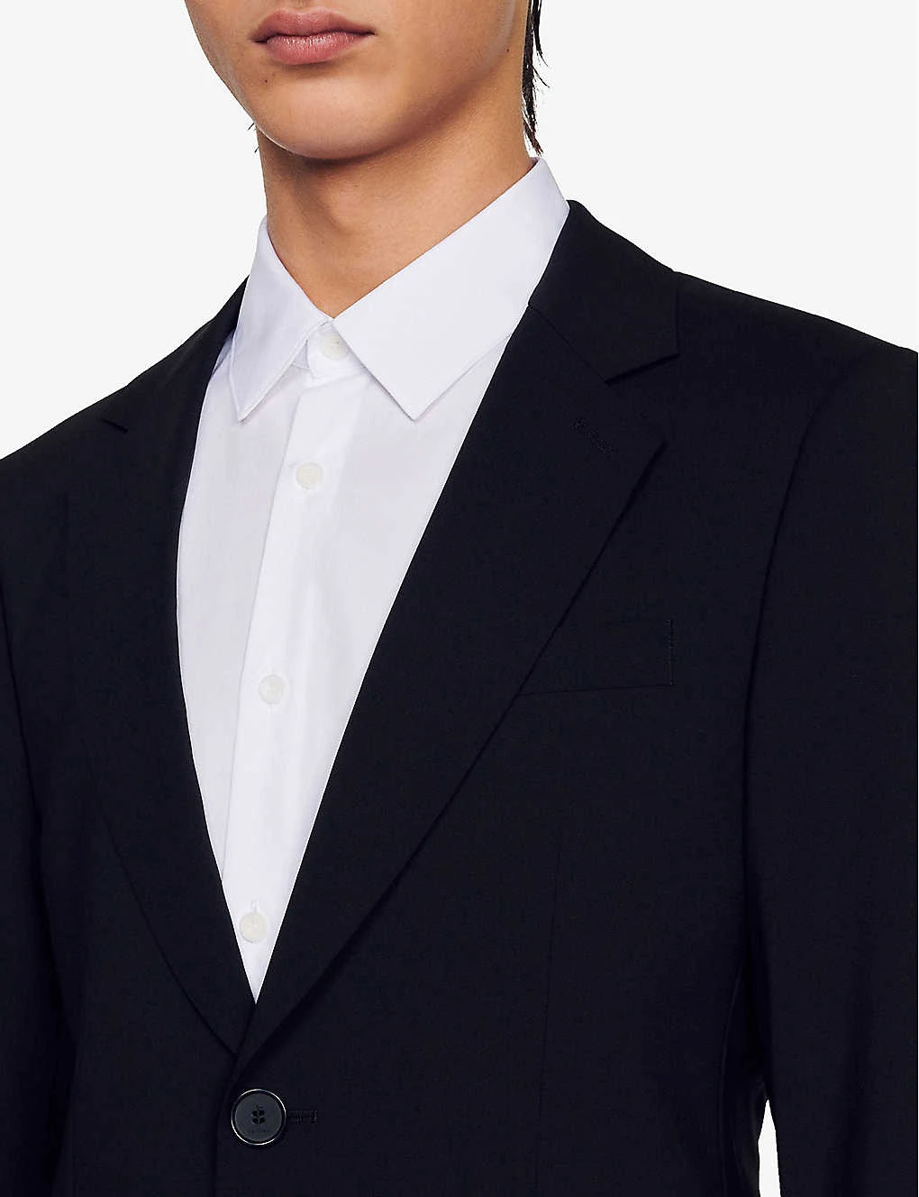 Sandro Single-breasted Virgin-wool Jacket 5 Sandro Single-breasted Virgin-wool Jacket - Image 5