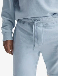 Reiss Henry Oversized Cotton-jersey Shorts -Selfridges Store R03951642 ICEBLUE ALT04