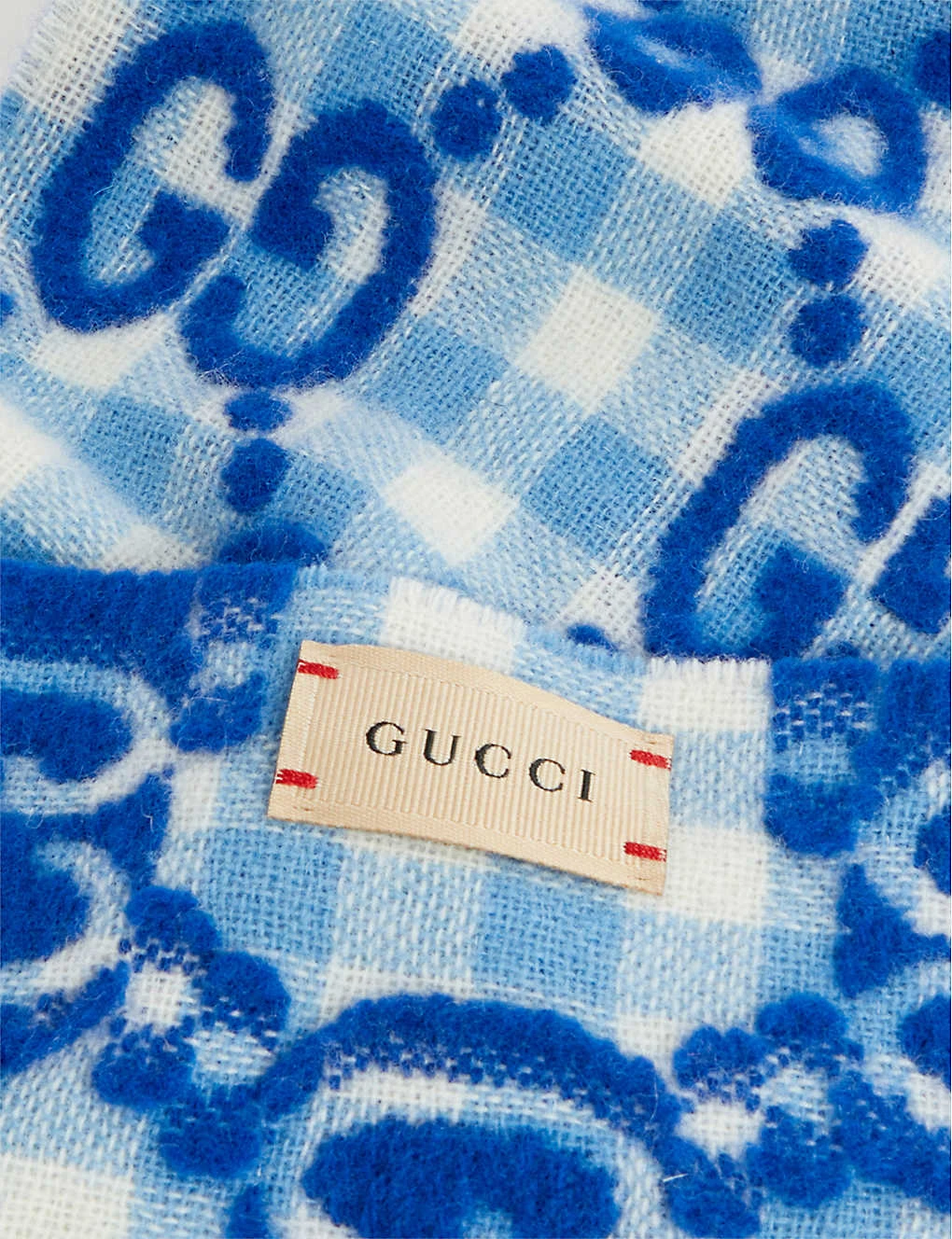 Gucci Logo-embroidered Wool Scarf 2 Gucci Logo-embroidered Wool Scarf - Image 2