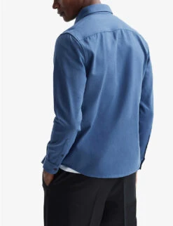 Reiss Arlo Patch-pocket Cotton Overshirt 8 Reiss Arlo Patch-pocket Cotton Overshirt -Selfridges Store R03958187 AIRFORCEBLUE ALT03