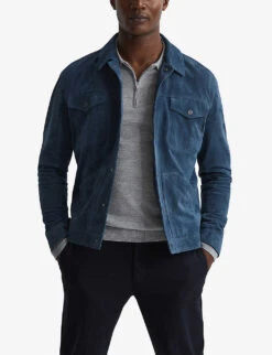 Reiss Robertson Merino-wool Polo Shirt -Selfridges Store R03962244 SOFTGREYMOULI ALT02