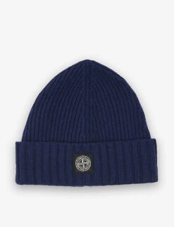 Stone Island Logo-patch Knitted Beanie Hat 6-10 Years