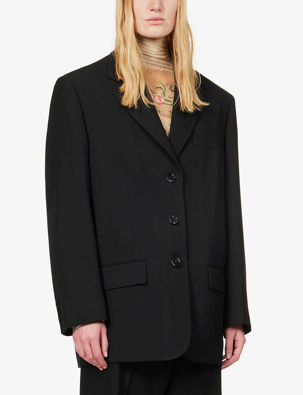 Acne Studios Juylie Single-breasted Woven Blazer 3 Acne Studios Juylie Single-breasted Woven Blazer - Image 3