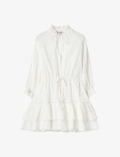 By Malina Denisa Filled Cotton Mini Dress