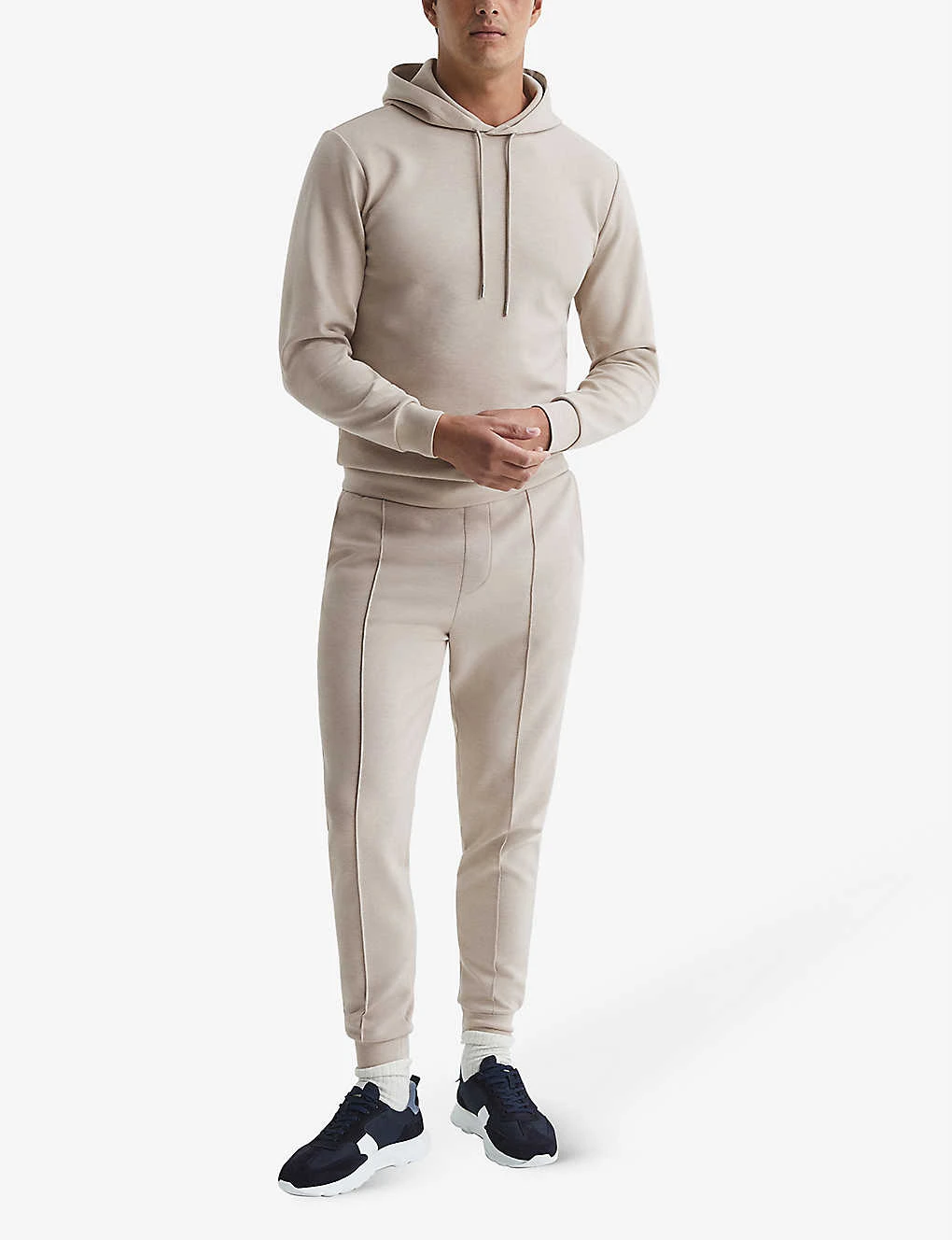 Reiss Fabien Long-sleeved Stretch-neoprene Hoody 2 Reiss Fabien Long-sleeved Stretch-neoprene Hoody - Image 2