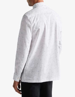 Ted Baker Mervil Dog-print Cotton Shirt -Selfridges Store R03995500 WHITE ALT03