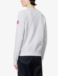 Canada Goose Muskoka Logo-print Cotton Sweatshirt -Selfridges Store R03997818 SILVERBIRCHHEATHER ALT03