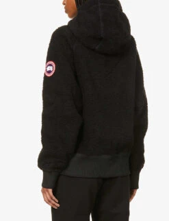 Canada Goose Simcoe Brand-patch Recycled Wool-blend Hoody -Selfridges Store R03997822 BLACKNOIR ALT03