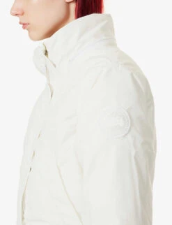 Canada Goose Trillium Woven Shell-down Parka Jacket -Selfridges Store R03997823 GREIGEGREGE ALT04