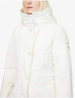Canada Goose Rossclair Hooded Shell-down Coat -Selfridges Store R03997824 GREIGEGREGE ALT04