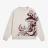Ted Baker Flona Graphic-print Appliqué Cotton-blend Sweatshirt