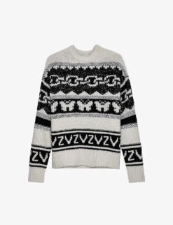 Zadig & Voltaire Kanson Patterned Cashmere Jumper