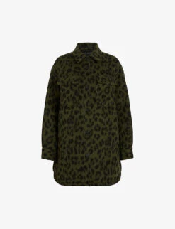 AllSaints Sophie Leopard-print Woven Jacket