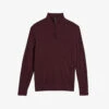 Ted Baker Martenn Half-zip Funnel-neck Cotton-blend Jumper