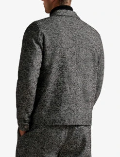 Ted Baker Pabay Wool-blend Overshirt 5 Ted Baker Pabay Wool-blend Overshirt -Selfridges Store R04003733 BLACK ALT02