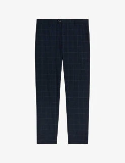 Ted Baker Kimbar Check-design Wool Trousers