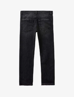 Benetton Slim-fit Stretch-denim Jeans 6-14 Years -Selfridges Store R04008179 WASHEDBLACK ALT02