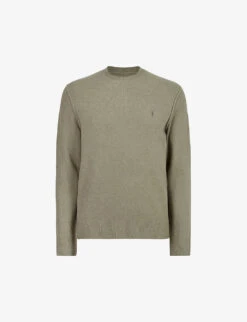 AllSaints Statten Ramskull-embroidered Knitted Jumper