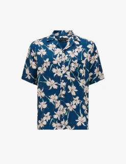 AllSaints Biarritz Floral-print Relaxed-fit Woven Shirt