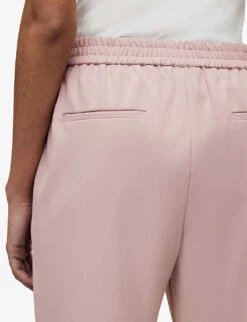 AllSaints Aleida Tapered Mid-rise Stretch-woven Trousers 11 AllSaints Aleida Tapered Mid-rise Stretch-woven Trousers -Selfridges Store R04009265 PALEORCHIDPI ALT05
