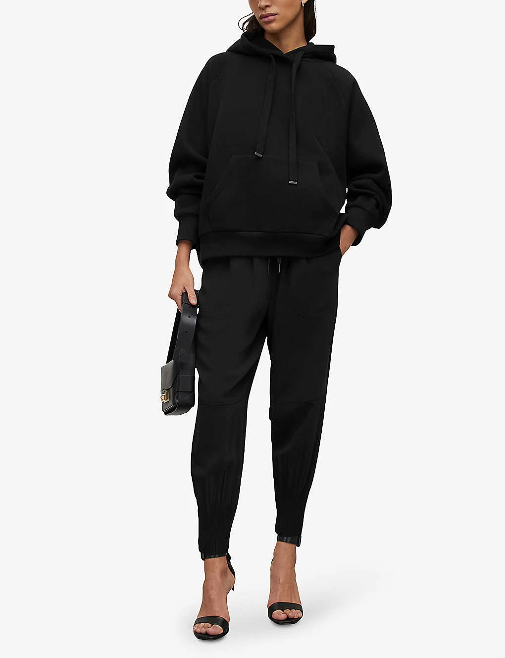 AllSaints Saige Tapered Recycled-polyester Trousers 2 AllSaints Saige Tapered Recycled-polyester Trousers - Image 2