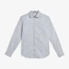 Ted Baker Oxcomb Jacquard-design French Cuff Cotton Shirt