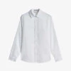 Ted Baker Layer Textured Long-sleeved Cotton-blend Shirt