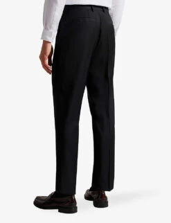 Ted Baker Lothian Slim-fit Wool-blend Trousers -Selfridges Store R04011102 BLACK ALT02