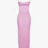Charmaine Corset Satin Maxi Dress