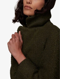 Whistles Daisy Relaxed-fit Wool-blend Coat -Selfridges Store R04011281 KHAKIOLIVE ALT04